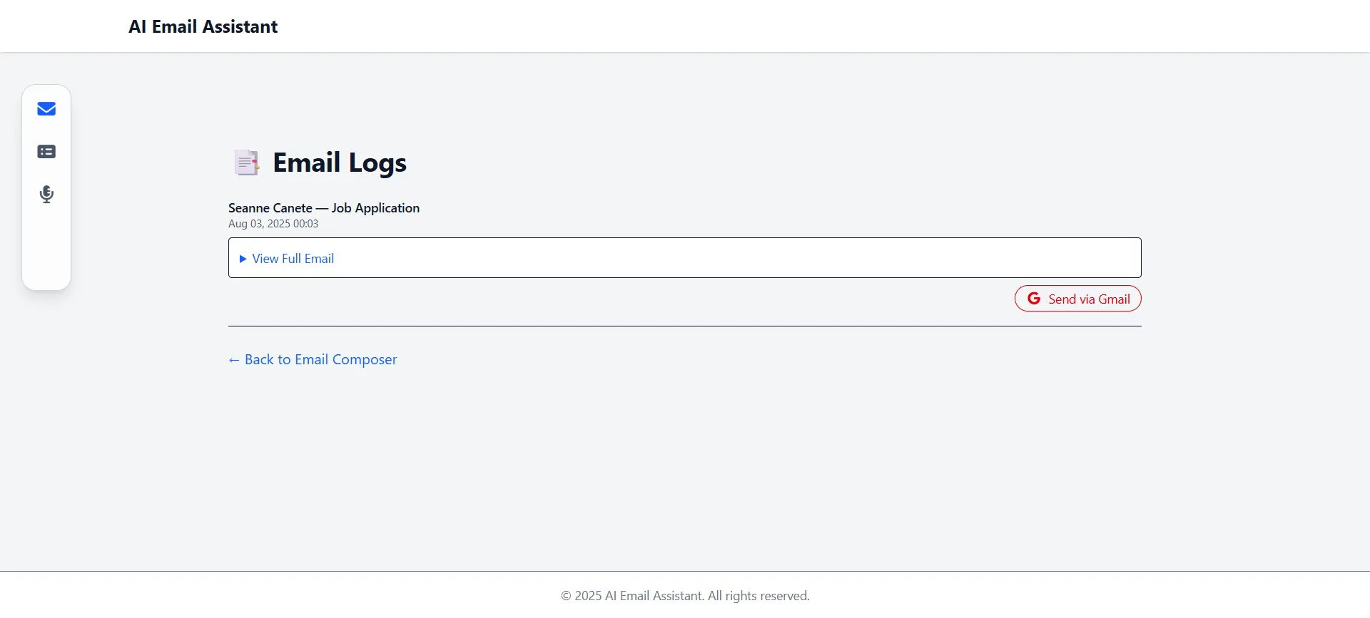 AI Powered Email Generator screenshot (3/5)